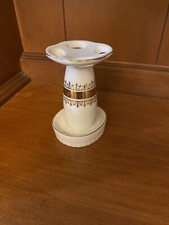 Vintage porcelain Floral Hand painted Toothbrush holder w/gold trim