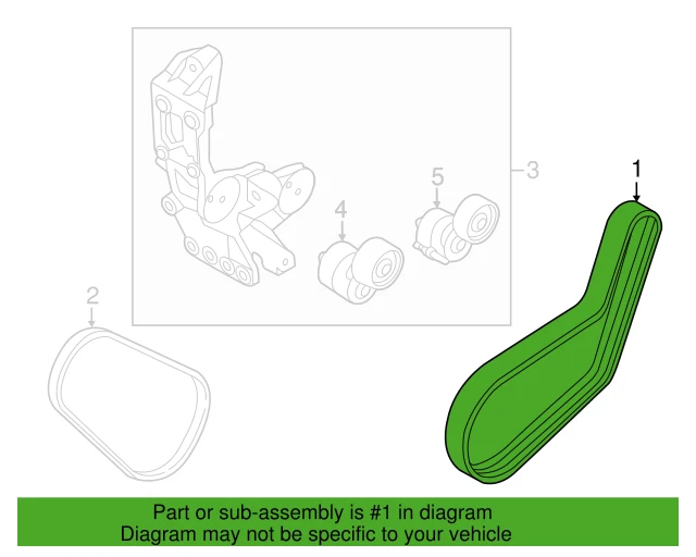 ⭐OEM⭐ V-Belt for 2011-2016 Santa Fe Sport Sonata Tucson Optima Sorento Sportage Foto 4 de 4