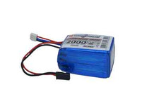 Rechargeable Battery 6.6v 2000mAh LiFe RX Hump Futaba Vapextech