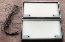 Jdm Original Light Up Iluminated Number Plate License Frame Rare Pair Used Japan