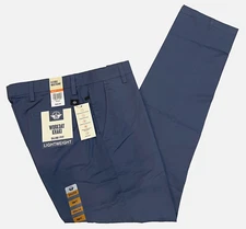 Mens Dockers Slim Fit Workday Khaki Stretch Pants 34X34 Blue Lightweight