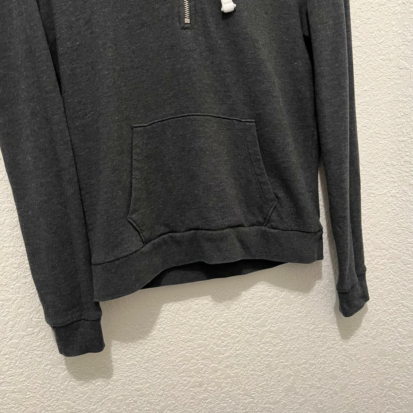 victoria-secret-vs spellout logo pullover 1/4 zip hoodie