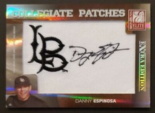 2008 Donruss Elite #CP-57 Danny Espinosa LONG BEACH Patch Auto relic /250 NM/MT