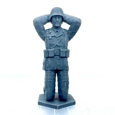 World War 2 German Toy Soldier Surrendering Kneel Military Resin 1/32 WW2 Figure