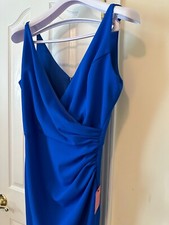 Betsy  Adam  s Royal Blue V Neck Dress