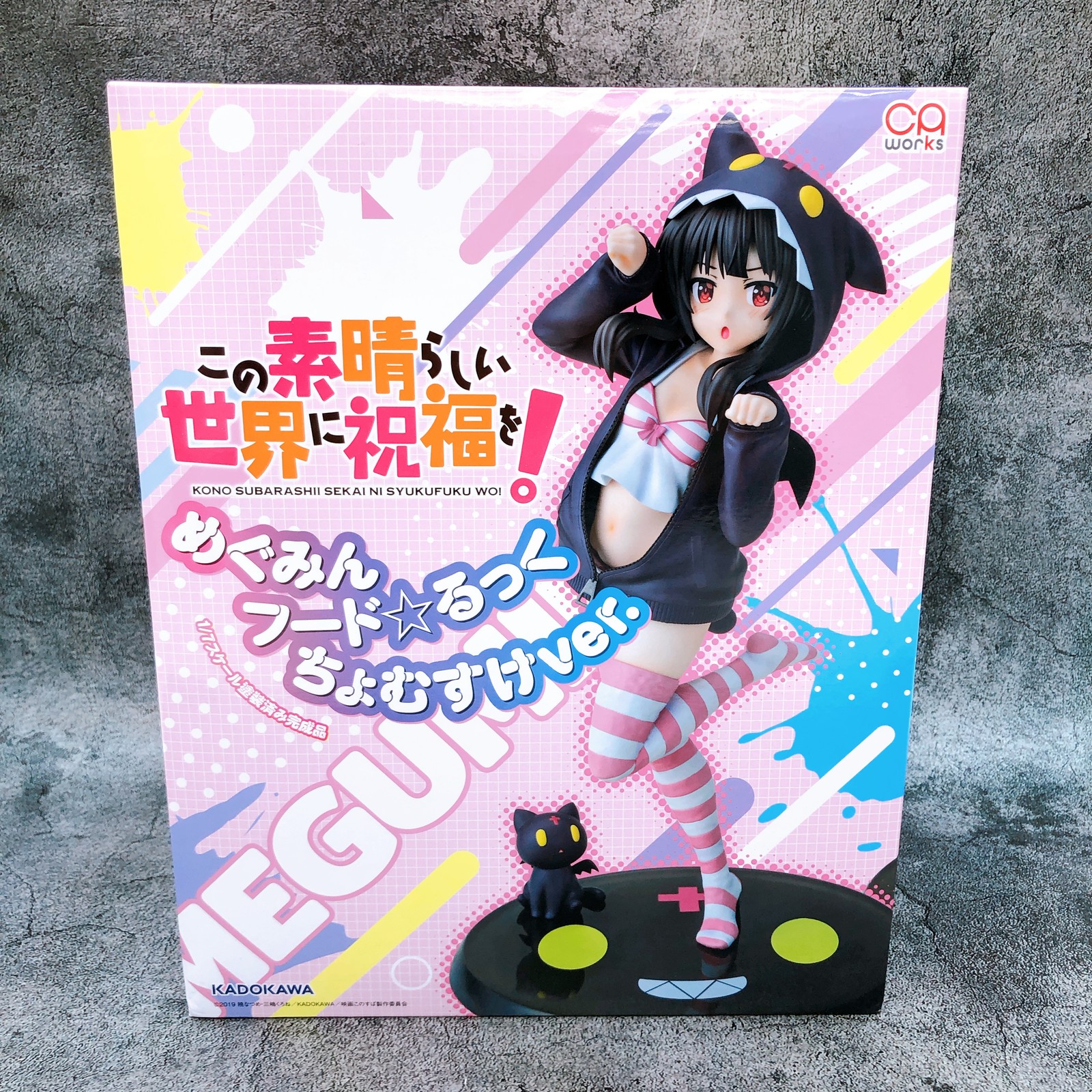 Konosuba Megumin Sudadera con Capucha Look Chomusuke Ver Escala 1/7 Figura CA Funciona Japón NUEVO