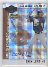 2008 Topps Co-Signers Hyper Plaid Bronze 62/75 Chin-Lung Hu Emilio Bonifacio 0a1