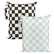 Mess Proof Wet Bags  2-Pack Reusable Waterproof Wet Bags for Swimsuits  Bab...