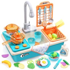 Interactive Play Sink Toy with Running Water