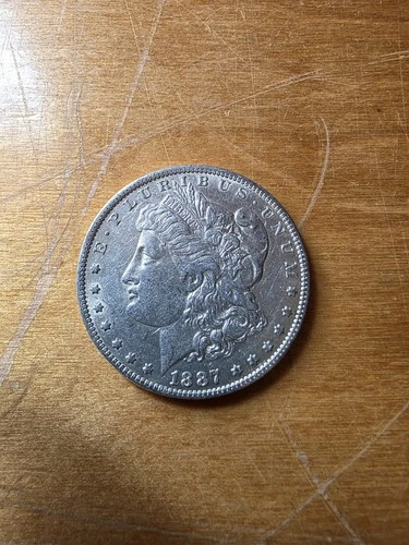 **NO RESERVE*** KEY DATE 1887-S San Francisco Morgan Silver Dollar VF/XF