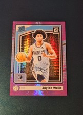 Jaylen Wells 2024-25 Donruss Optic PINK HYPER PRIZM Rookie Card #252 Grizzlies