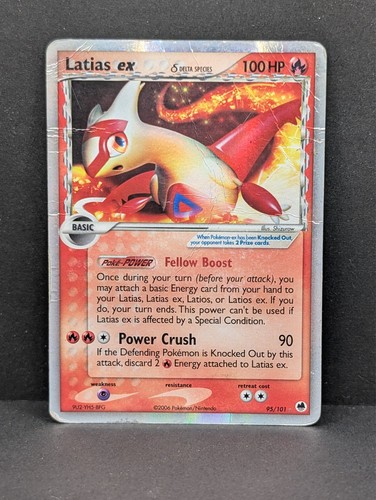 Latias ex (Delta Species) 95/101 Dragon Frontiers Holo Rare Pokemon TCG HP