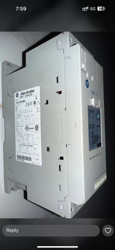 NEW Allen-Bradley 150-C85NBR SER B SMC Smart Motor Controller 150C85NBR - Image 2 of 3