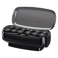 Conair Hot Rollers 12 Jumbo 1½" Hair Curlers for All Hair Lengths – Black