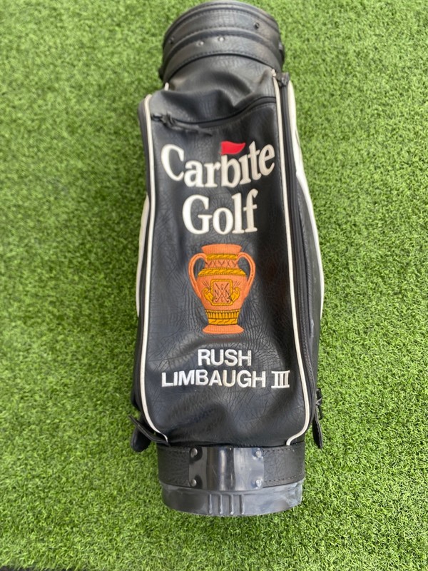 Rush Limbaugh III Personal Carbite Staff Golf Bag Good Condition
