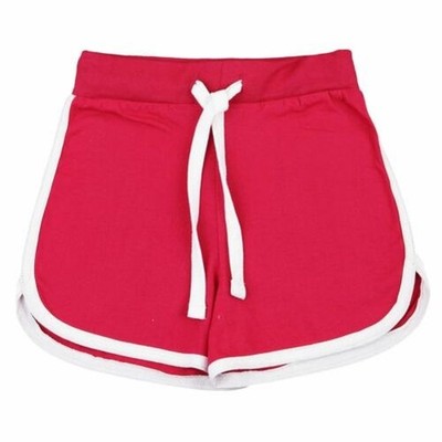 Kids Girls Shorts 100% Cotton Dance Gym Sports Pink Summer Hot Short Pant 5-13Yr