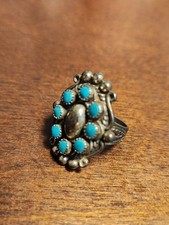   Vintage Sterling Sterling Silver Southwestern Ring Size 5