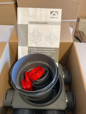 Ubbink DB208V180 Air Excellent 200 Series Distribution Connections Box of 8