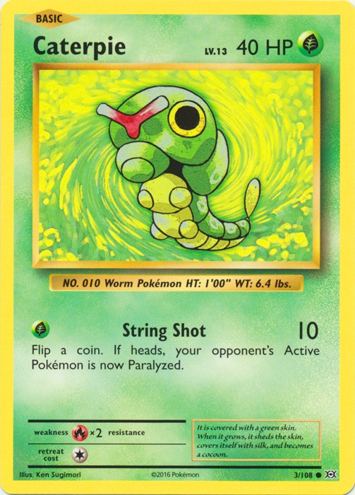 Caterpie - 3/108 - Common - Near Mint