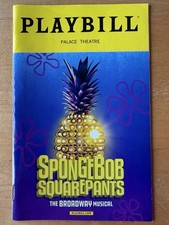 SPONGEBOB SQUAREPANTS Broadway Musical Playbill ETHAN SLATER Palace Theatre NYC