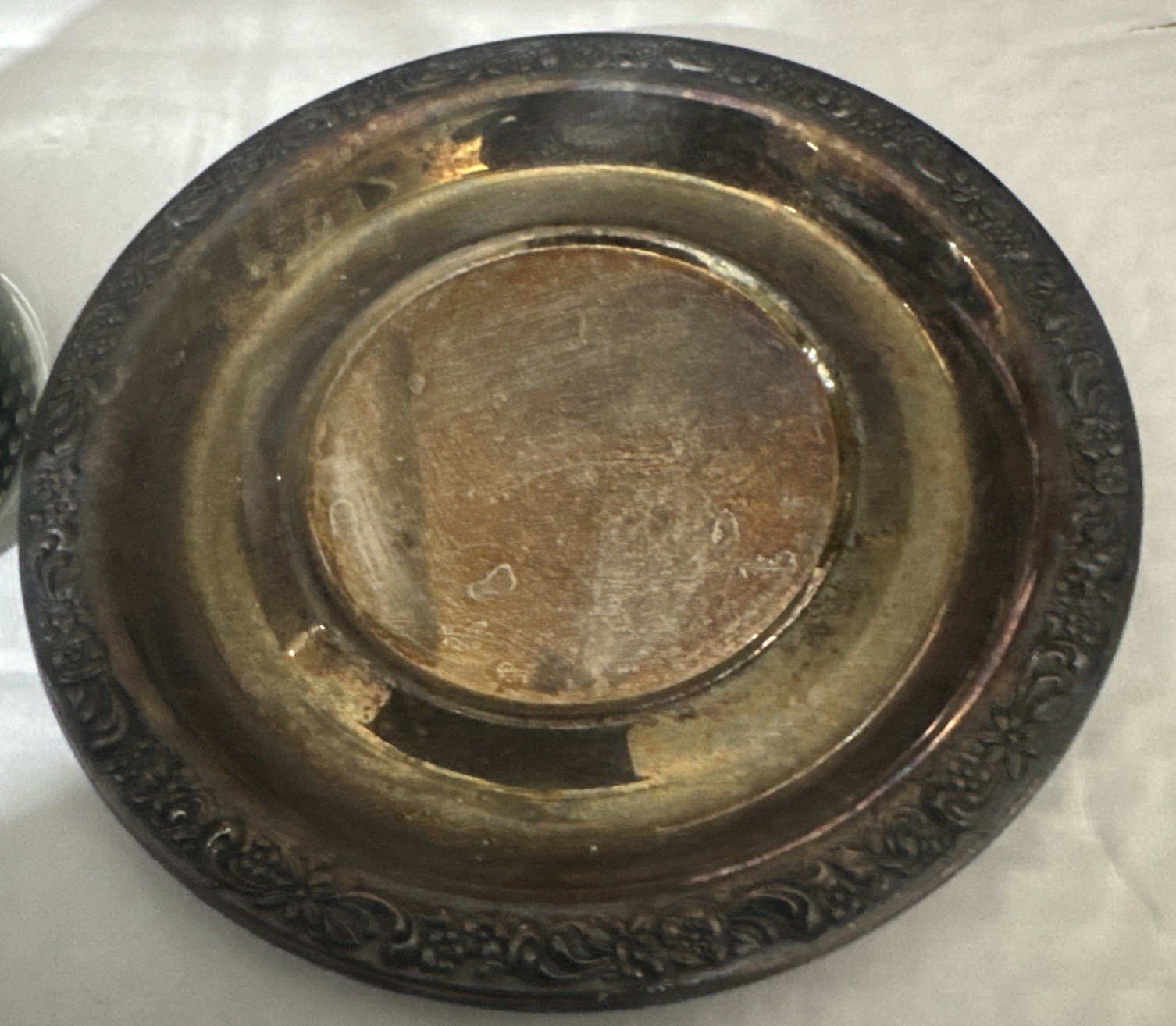 Community Silver Plate Tangier Glass Sugar Bowl With Lid And Base No Spoon(flaw)