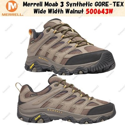 Merrell Moab 3 Synthetic GORE-TEX Wide Width Walnut 500643W Men's Size