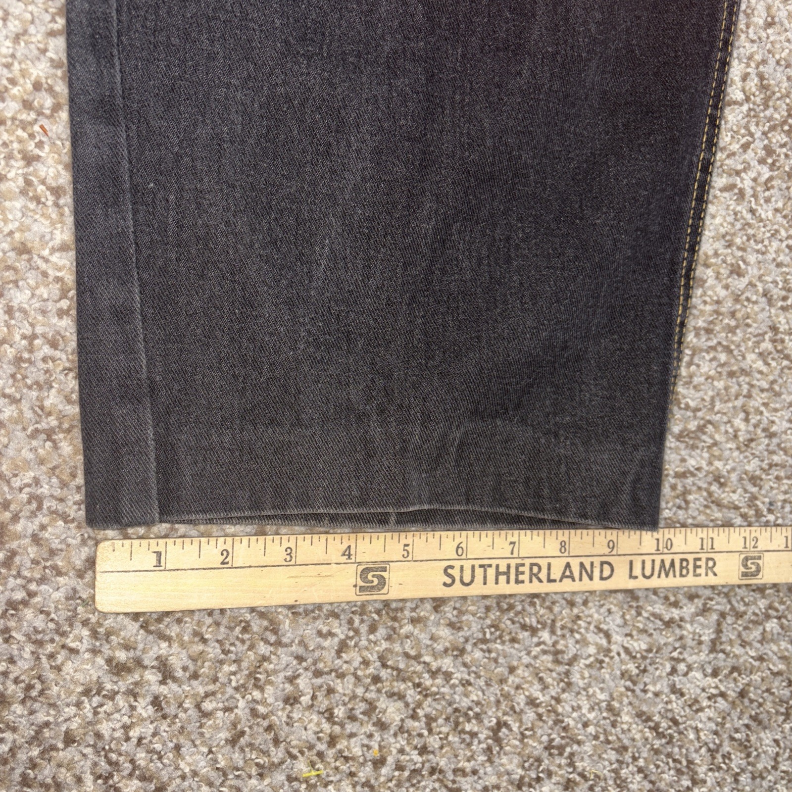 Willie Esco Duns Mens Jeans 38x34 Baggy Hip Hop Jeans Black Denim Fits 35x27.5 - View 11