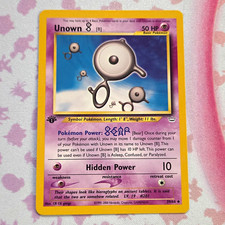 The Pok&eacute;mon Company Pokemon TCG Unown [B] 39/64 Neo Revelation 1st Ed Uncommon
