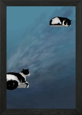 Connecting MIrrors Framed Wall Art Poster Canvas Print Picture