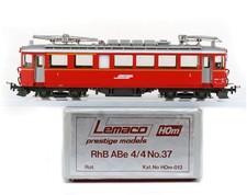 LEMACO HOm-012 H0m HOm 1:87 BRASS Laiton RhB ABe 4/4 No.37 Messing-modell