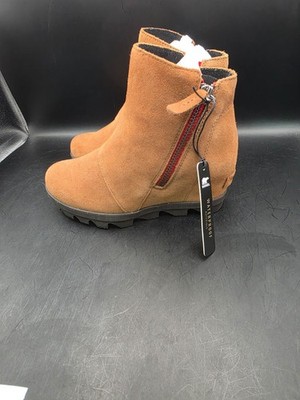SOREL WEDGE BOOTS YOUTH GIRLS SIZE 1 TAN SUEDE