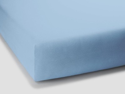 Neu Bella Donna Jersey Alto 180x190 - 200x220 cm Box Spannbetttuch 0522 Hellblau