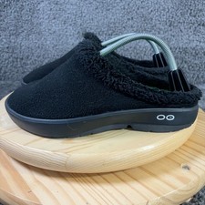 OOFOS OOcoozie Mule Mens Size 10 Black Slip On Recovery Sandals Casual Comfort