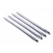 Chrome Auto Front Rear Self-Adhesive Bumper Protector Corner Guard Scratch