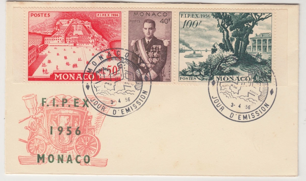 MONACO 1956 Carte Postale 19 Avril 1956 MONACO MNH
