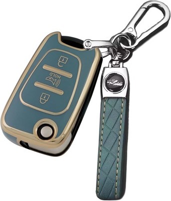 Key Fob Cover: Remote Case Protector 3 Buttons Fit for 2010 2011  Color: Green