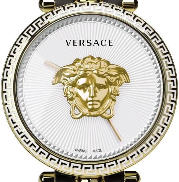 Versace VCO140017 Palazzo Empire gold white black Leather Women's Watch NEW thumbnail 2