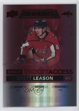 2021 Upper Deck Credentials Debut Ticket Access Red 40/199 Brett Leason #66 b3q