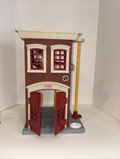 2007  Fisher Price Imaginext Fire Station Folding Playset -Closes For Easy Carry