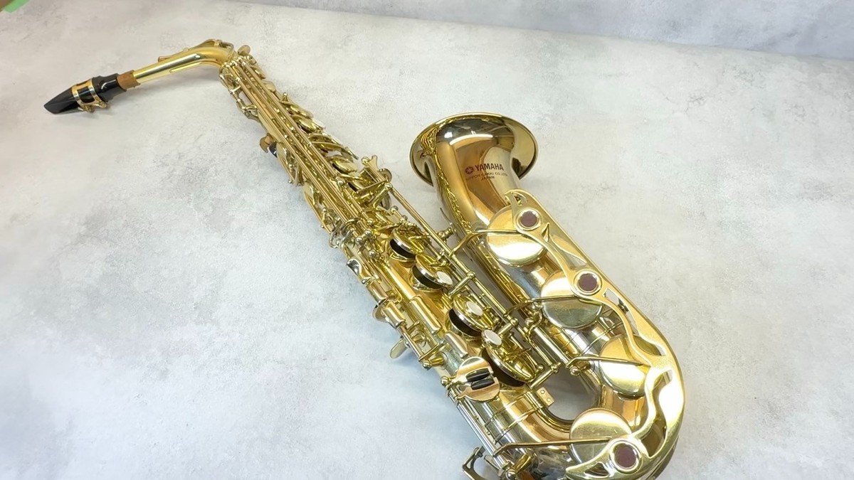 希少・紫ロゴ ヤマハ アルトサックス YAS-32 Yamaha YAS-32 Alto Saxophone Purple Logo Japan Serial 013438 Key