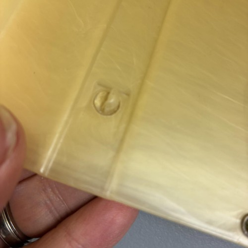 Vintage 1950s -60s Lucite Yellow Pearlized Satchel Bag - Bild 13 von 15