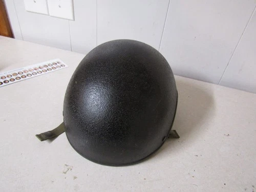 VINTAGE MILITARY HELMET COMBAT VEHICLE CREWMAN VIETNAM ERA MEDIUM SHELL ONLY #2