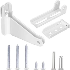 Storm Door Closer Bracket, Reinforced Repair Jamb Bracket White/Black 