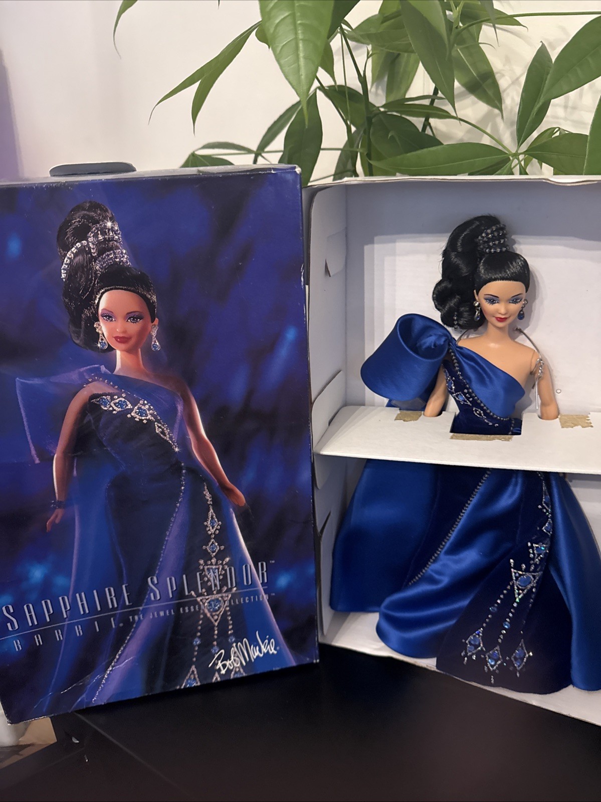 Barbie/Bob Mackie ‘96 Diamond & Sapphire Jewel Essence Collection (Lot Of 2)