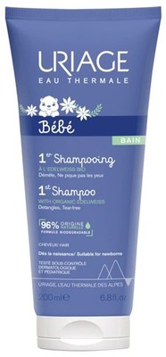 Uriage Bébé 1st Shampoo, mildes Babyshampoo, 200 ml