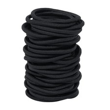 Hair Ties No Damage 180Pcs Ouchless Elastic Bands Ponytail Holders Ayogost Black