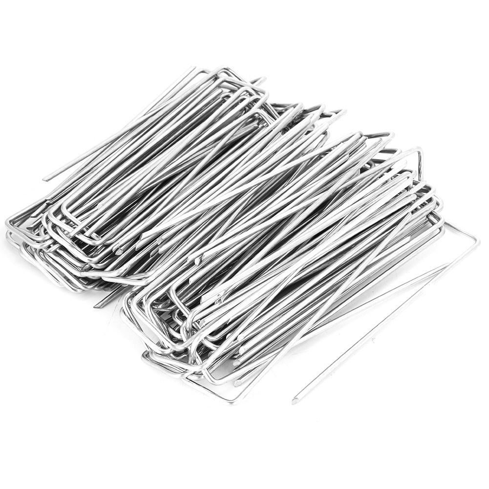 100PCS Grass Fixing Nail Fastening Nail Square Head Nail
