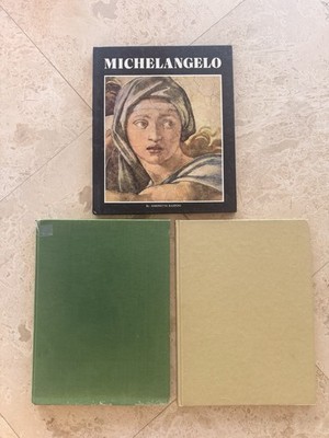 Michelangelo by Simonetta Rasponi - 1978 HC/DJ illustrated + 2 Phaidon Art Books