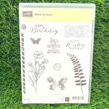 Stampin Up Butterfly Basics Photopolymer Stamp Set 137154 Retired Floral