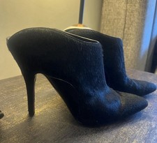 Alexander Wang Black calf hair Pointed Toe St...